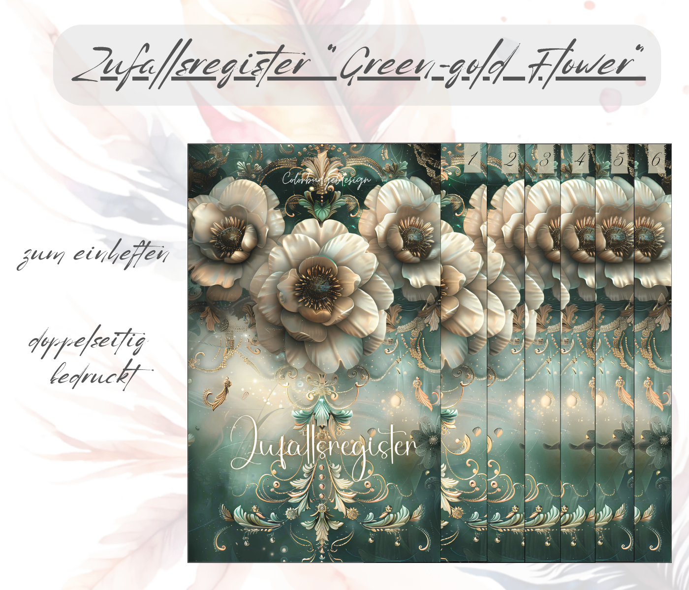 Zufallsregister "Green-Gold Flower"