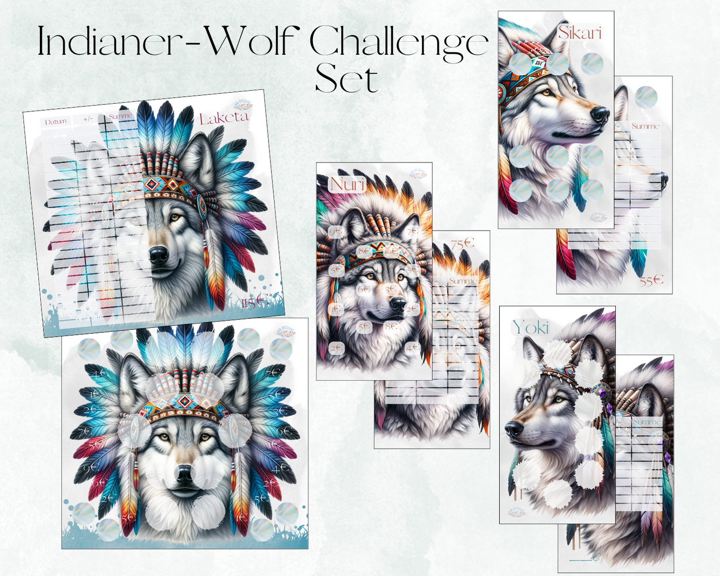 Indianer-Wolf Challenge Set