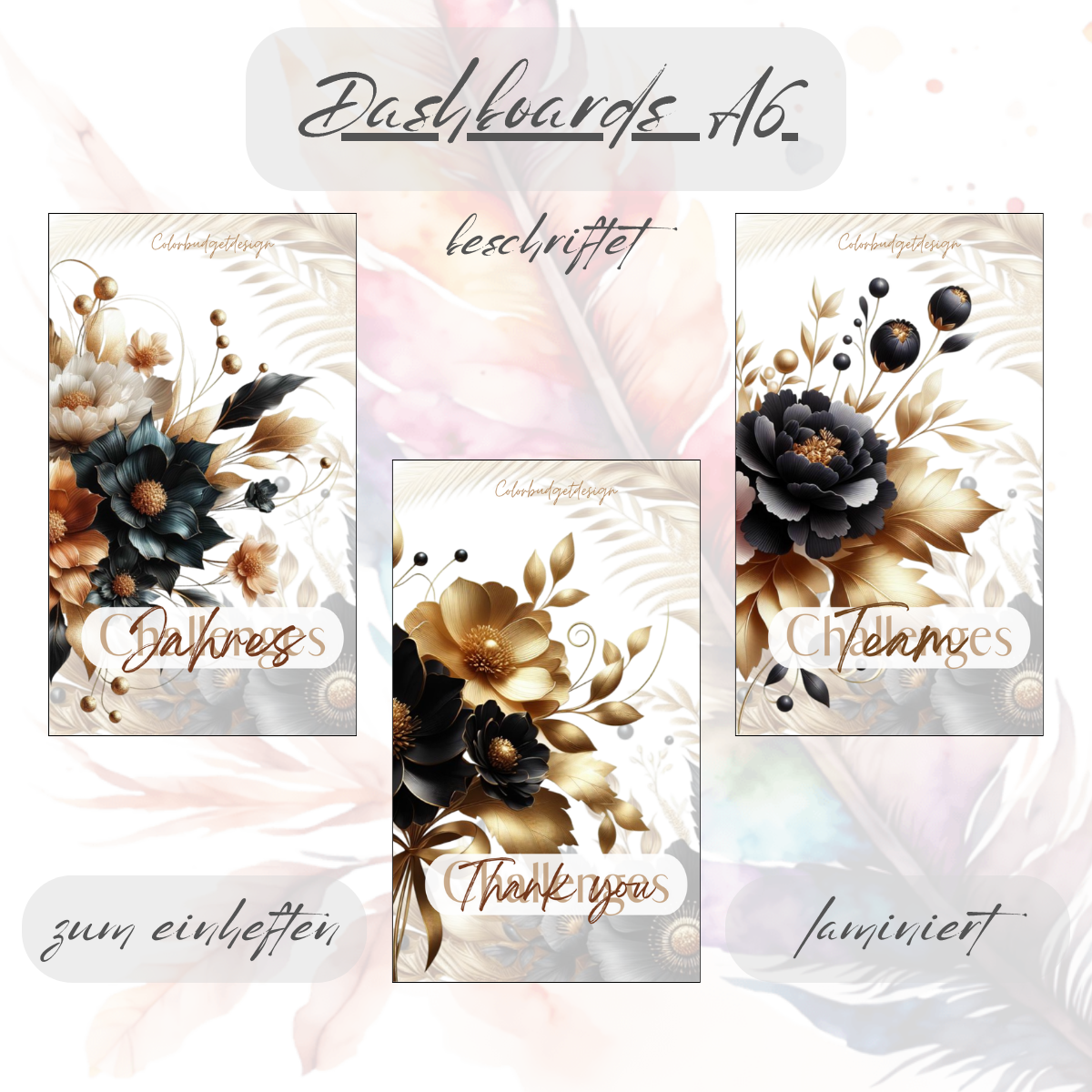 Deckblatt/Trennblatt beschriftet A6