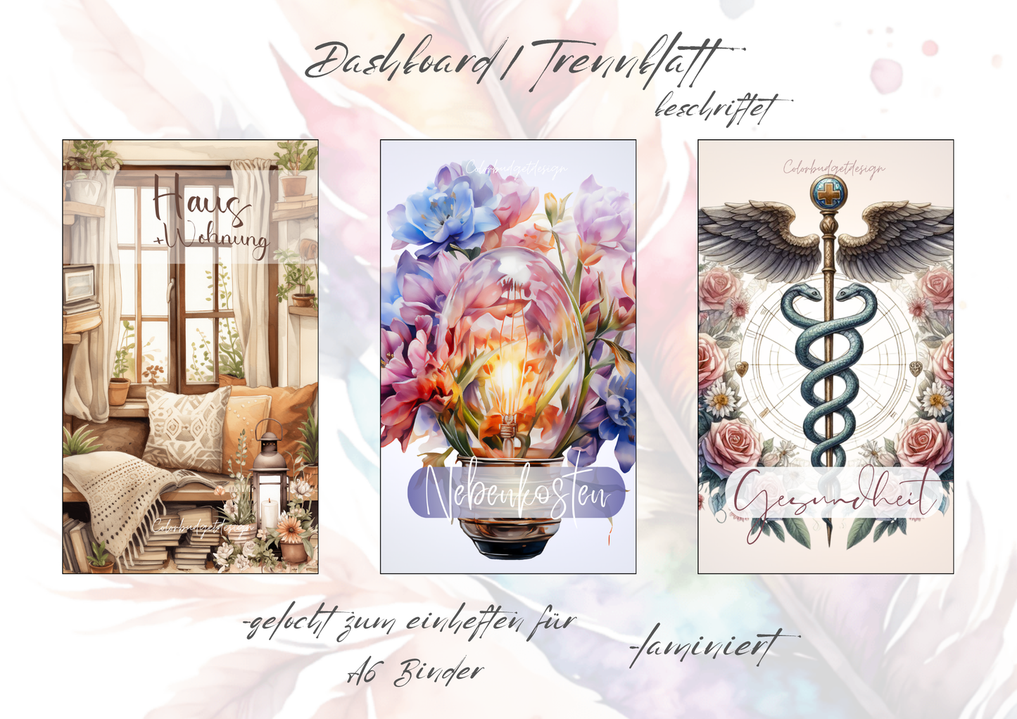 Deckblatt/Trennblatt beschriftet A6