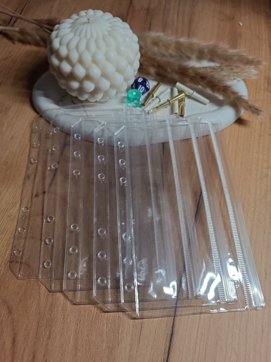 Hüllen mit Druckverschluss A6 (5er Set)