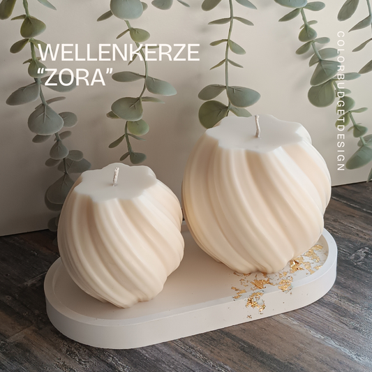 Wellenkerze "Zora"