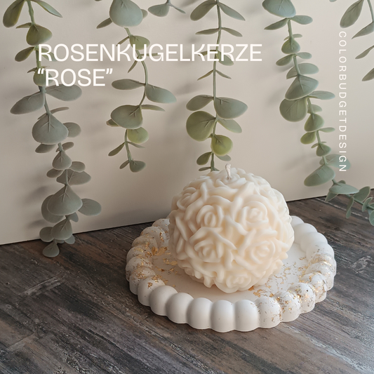 Rosenkugelkerze "Rose"