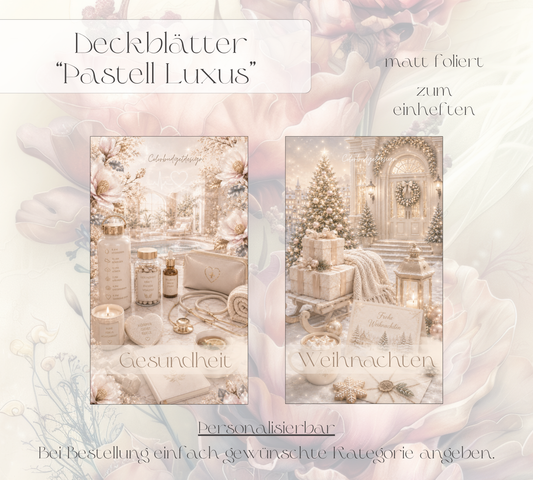 Deckblatt/Trennblatt "Pastell Luxus" personalisierbar