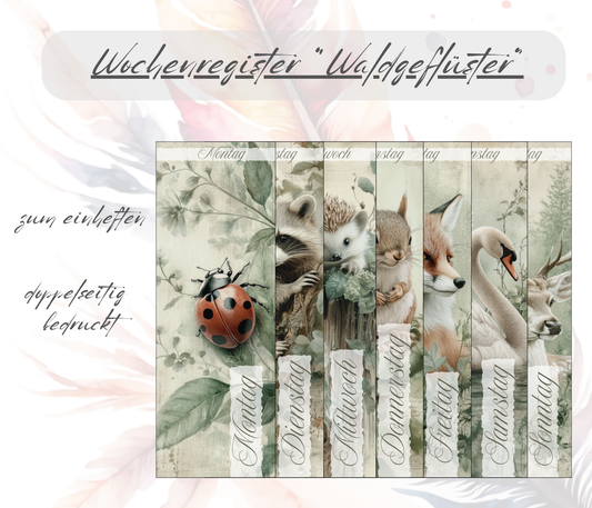 Wochenregister "Waldgeflüster"