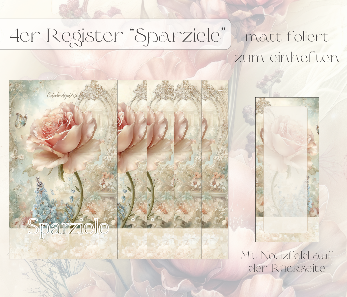4er Register "Sparziele"