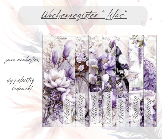 Wochenregister "Lilac"