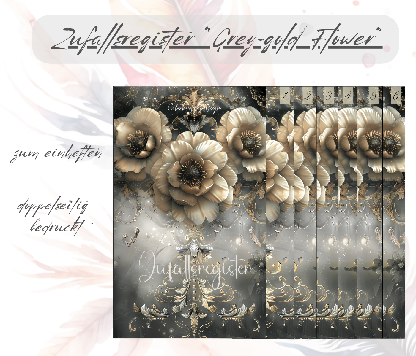 Zufallsregister "Grey-Gold Flower"